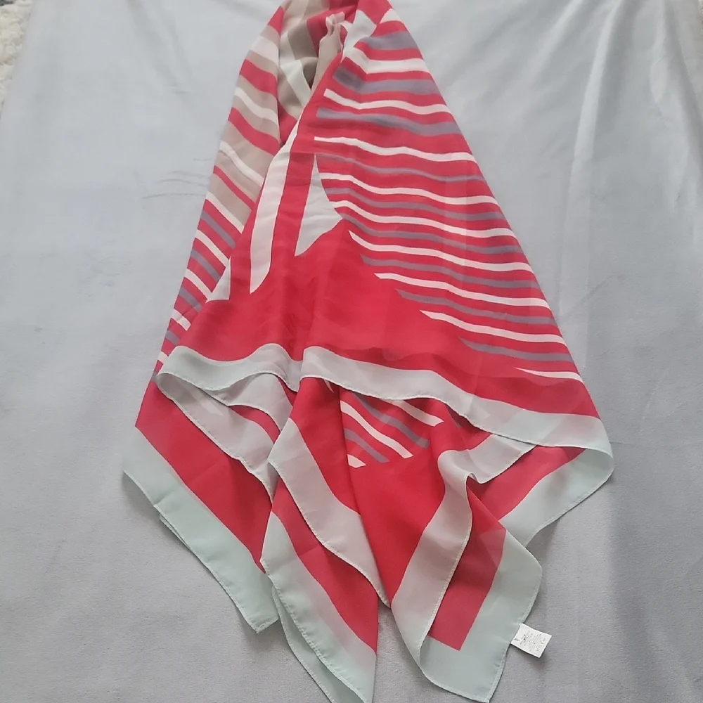 Echo Red and Teal Scarf, 51